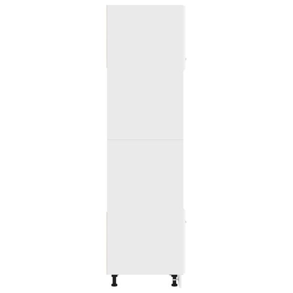 vidaXL Ντουλάπι για Φούρνο Μικροκυμάτων Lyon Λευκό 60x57x207 εκ