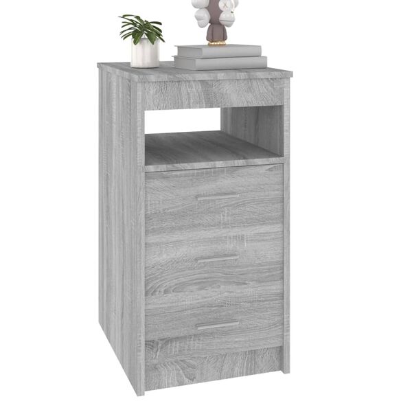vidaXL Συρταριέρα Γκρι Sonoma 40 x 50 x 76 εκ. από Επεξεργασμένο Ξύλο