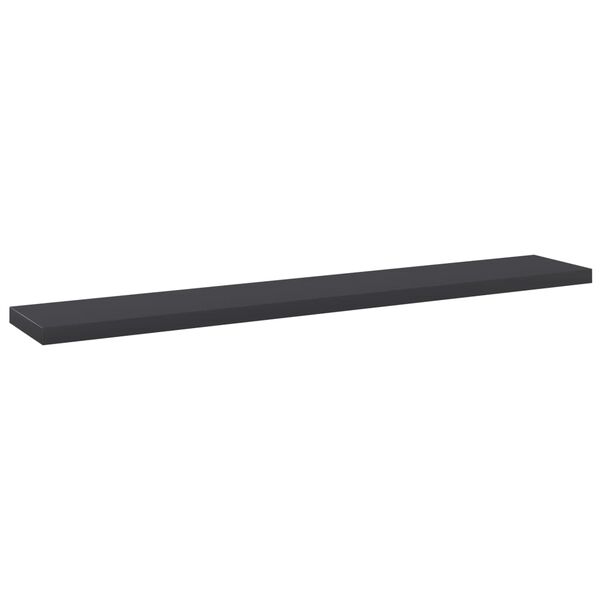 vidaXL Ράφια Βιβλιοθήκης 4 τεμ. Γκρι 60x10x1,5 εκ. από Μοριοσανίδα