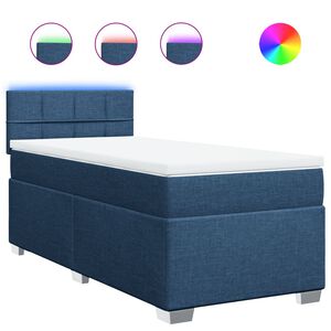 vidaXL &Kappa;&rho;&epsilon;&beta;ά&tau;&iota; Boxspring &mu;&epsilon; &Sigma;&tau;&rho;ώ&mu;&alpha; &Mu;&pi;&lambda;&epsilon; 100 x 200 &epsilon;&kappa;. &Upsilon;&phi;&alpha;&sigma;&mu;ά&tau;&iota;&nu;&omicron;