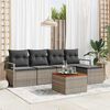 vidaXL Σετ Καναπέ Κήπου 6 pcs Γκρι