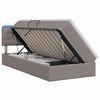 vidaXL LED &Kappa;&rho;&epsilon;&beta;ά&tau;&iota; &alpha;&pi;&omicron;&theta;ή&kappa;&epsilon;&upsilon;&sigma;&eta;&sigmaf; &mu;&epsilon; &sigma;&tau;&rho;ώ&mu;&alpha; Taupe 90 x 200 cm Ύ&phi;&alpha;&sigma;&mu;&alpha;