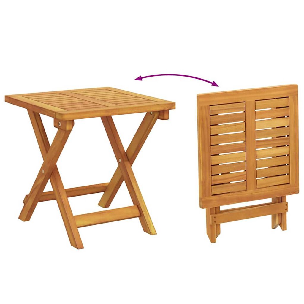vidaXL Ξαπλώστρα 3 pcs Καφέ 40 x 40 x 40εκ Μασίφ ξύλο ακακίας
