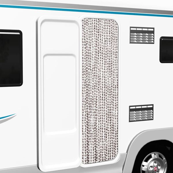 vidaXL &Sigma;ή&tau;&alpha; - &Kappa;&omicron;&upsilon;&rho;&tau;ί&nu;&alpha; &Pi;ό&rho;&tau;&alpha;&sigmaf; Taupe / &Lambda;&epsilon;&upsilon;&kappa;ό 56 x 185 &epsilon;&kappa;. &alpha;&pi;ό &Sigma;&epsilon;&nu;ί&lambda;