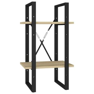 vidaXL Βιβλιοθήκη με 2 Ράφια Sonoma Δρυς 40 x 30 x 70 εκ. Επεξ. Ξύλο