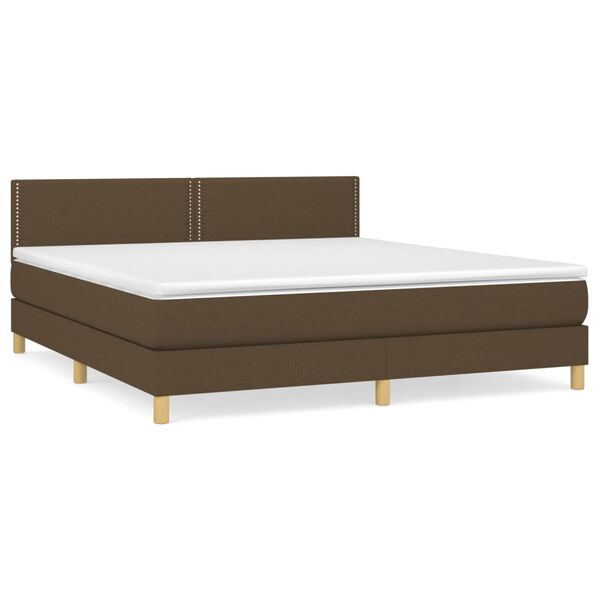 vidaXL &Kappa;&rho;&epsilon;&beta;ά&tau;&iota; Boxspring &mu;&epsilon; &Sigma;&tau;&rho;ώ&mu;&alpha; &Sigma;&kappa;&omicron;ύ&rho;&omicron; &Kappa;&alpha;&phi;έ 180x200 &epsilon;&kappa; &Upsilon;&phi;&alpha;&sigma;&mu;ά&tau;&iota;&nu;&omicron;