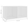vidaXL Έπιπλα Τηλεόρασης 2 τεμ. Λευκά 72 x 35 x 36,5 εκ. Επεξ. Ξύλο
