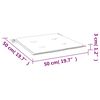 vidaXL Μαξιλάρια Καρέκλας Κήπου 6τεμ Κόκκινα 50x50x3 εκ. Oxford Ύφασμα