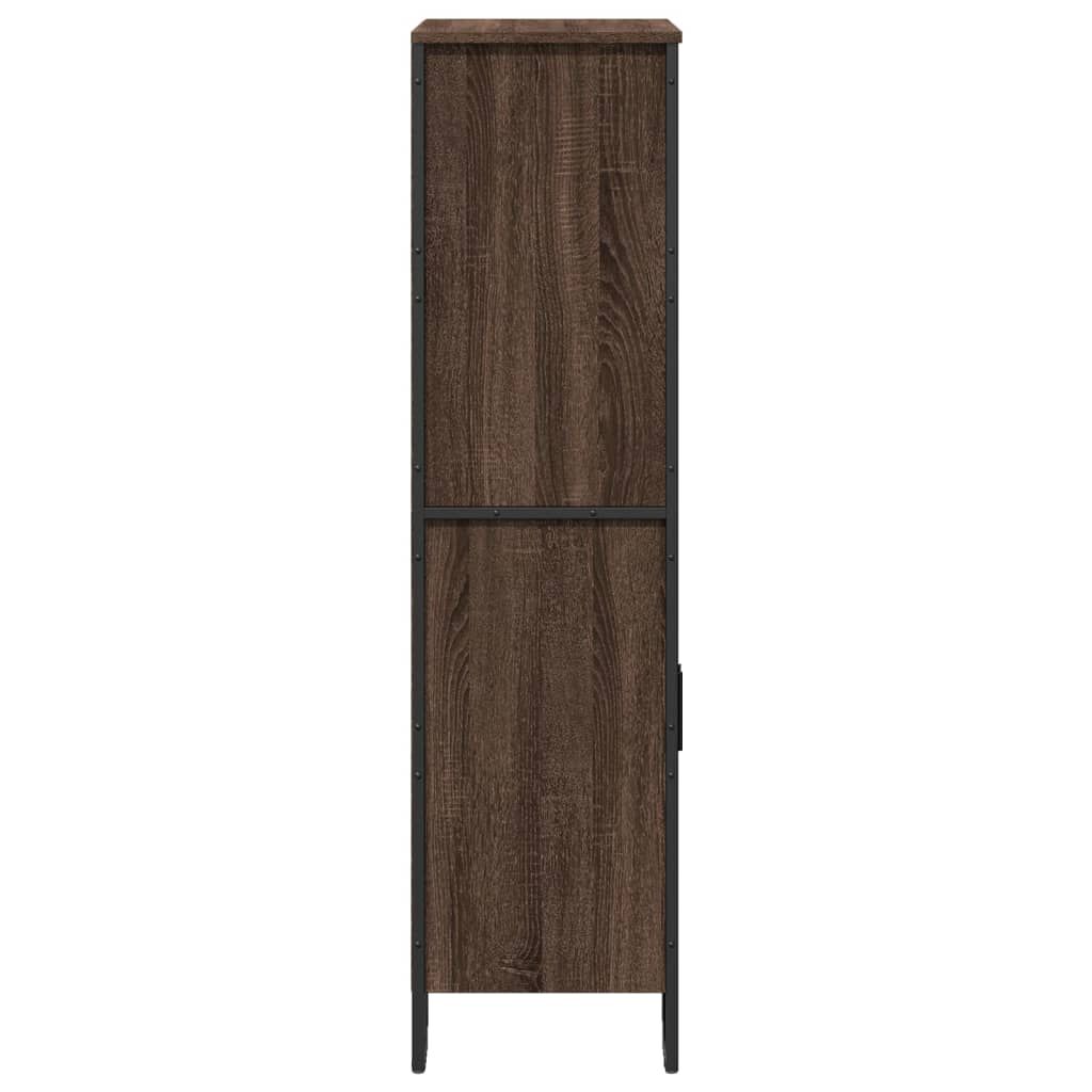 vidaXL Ντουλάπι Καφέ Δρυς 79,5x35,5x137,5 εκ. Επεξεργασμένο Ξύλο