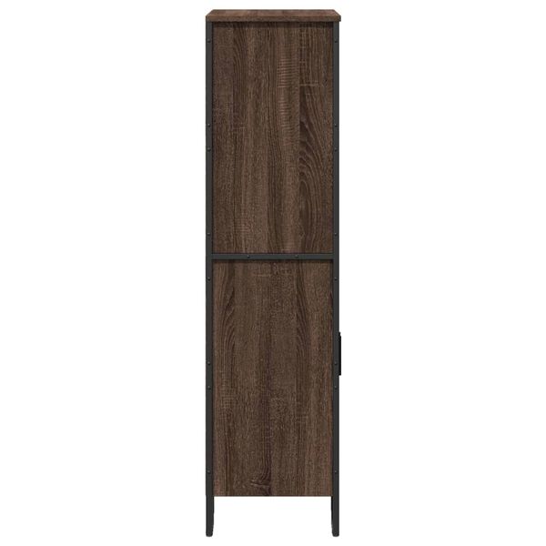 vidaXL Ντουλάπι Καφέ Δρυς 79,5x35,5x137,5 εκ. Επεξεργασμένο Ξύλο