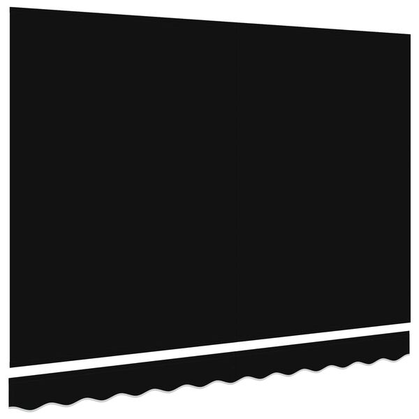 vidaXL Ύφασμα αντικατάστασης τέντας Μαύρο 350 x 200 cm Καραβόπανο