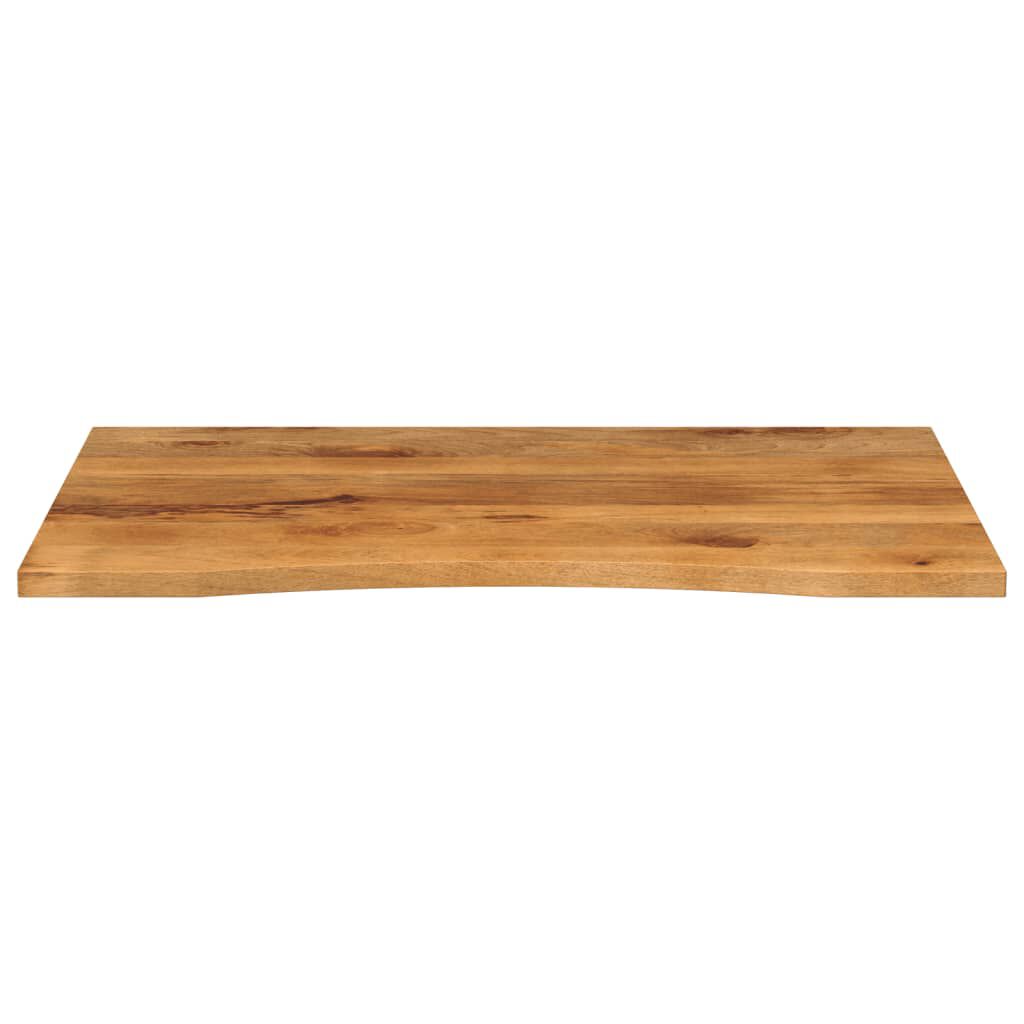 vidaXL Επιφάνεια Γραφείου Καμπύλη 100x80x2,5 εκ Μασίφ Ακατ. Μάνγκο