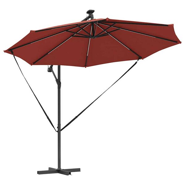 vidaXL Ομπρέλα Cantilever Banana Τερακότα 294 x 294 x 248 cm