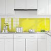vidaXL Πίσω Πάνελ Κουζίνας 2 pcs Κίτρινο 90 x 50 cm σκληρυμένο γυαλί