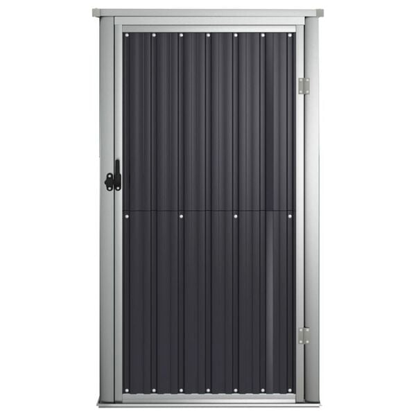 vidaXL Αποθήκη Εργαλείων Κήπου Ανθρακί 88x89x161 εκ. Γαλβαν. Ατσάλι