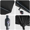 vidaXL Ομπρέλα Κήπου Μαύρο 294 x 150 x 224 εκ ύφασμα
