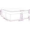 vidaXL Κρεβάτι Boxspring με Στρώμα Σκούρο Πράσινο 180x200εκ. Βελούδινο