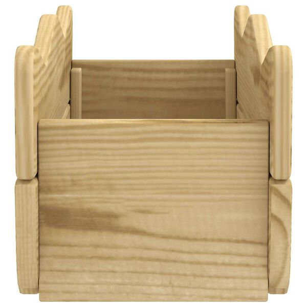 vidaXL Ζαρντινιέρα Υπερυψωμένη 50x18x18 εκ. Εμποτισμένο Ξύλο Πεύκου