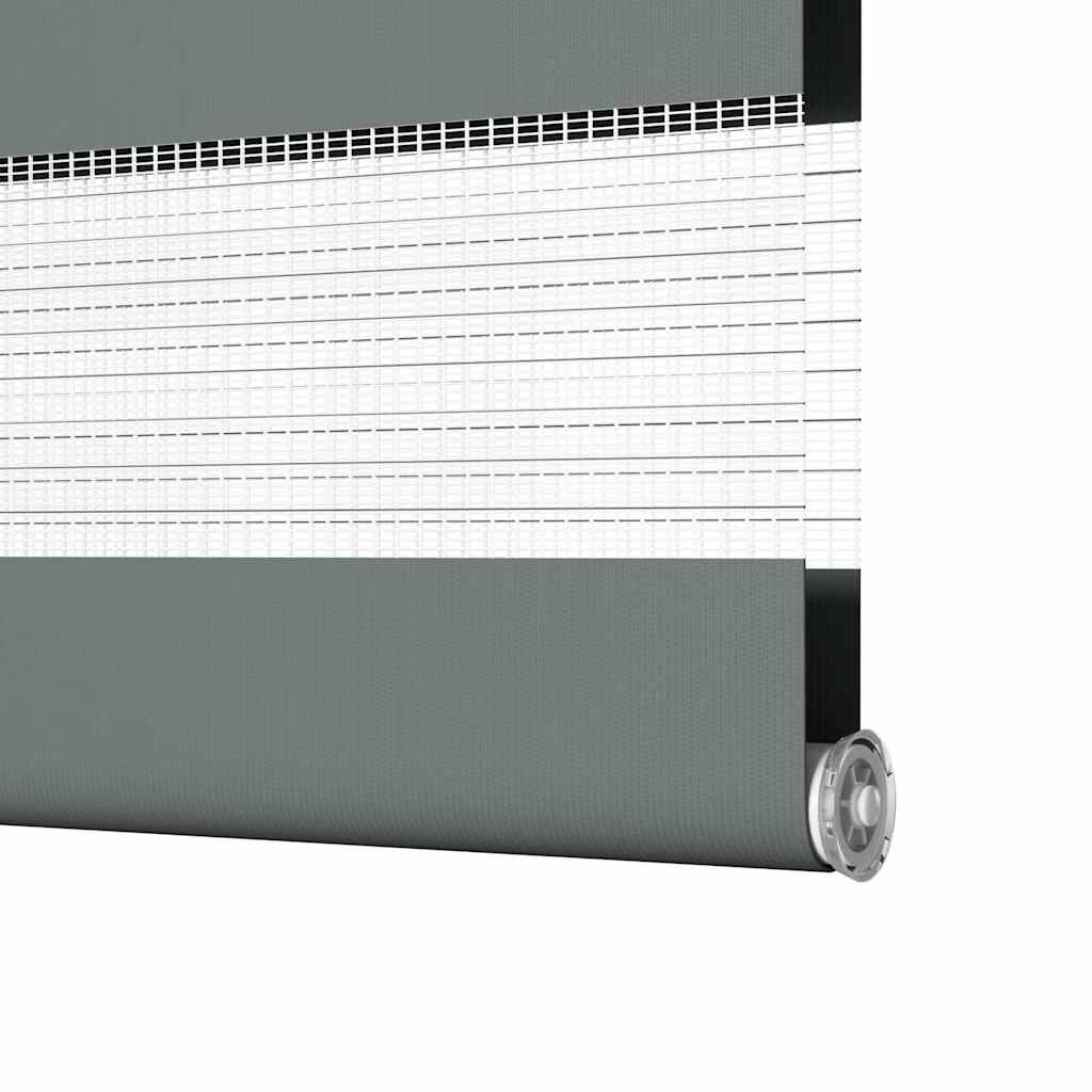 vidaXL Zebra Blind Σκούρο γκρι 40x100 cm Πλάτος υφάσματος 35,9 cm