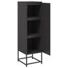 vidaXL Μπουφές Μαύρος 36x39x123 εκ. από Ατσάλι