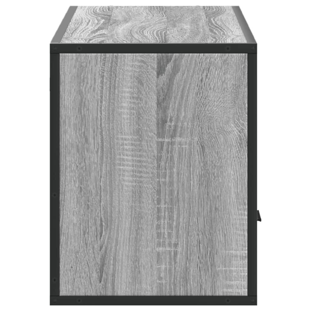 vidaXL Έπιπλο Τηλεόρασης Γκρι Sonoma 100x31x39,5 εκ. Επεξ.Ξύλο/Μέταλλο