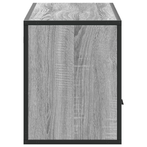 vidaXL Έπιπλο Τηλεόρασης Γκρι Sonoma 100x31x39,5 εκ. Επεξ.Ξύλο/Μέταλλο