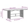 vidaXL Σέτ φαγητού για κήπο 9 pcs Γκρι 190 x 80 x 75 εκ.