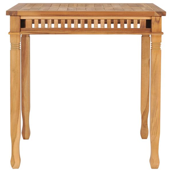 vidaXL Τραπεζαρία Κήπου 80 x 80 x 80 εκ. από Μασίφ Ξύλο Teak