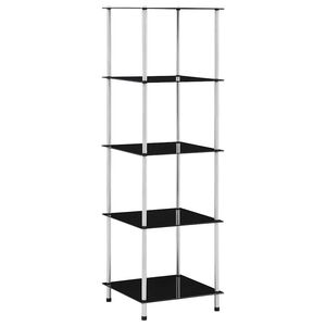 vidaXL &Rho;ά&phi;&iota; &Delta;&iota;&alpha;&phi;&alpha;&nu;έ&sigmaf; 5 &Epsilon;&pi;&iota;&pi;έ&delta;&omega;&nu; &Mu;&alpha;ύ&rho;&omicron; 40 x 40 x 130 &epsilon;&kappa;. &Psi;&eta;&mu;έ&nu;&omicron; &Gamma;&upsilon;&alpha;&lambda;ί