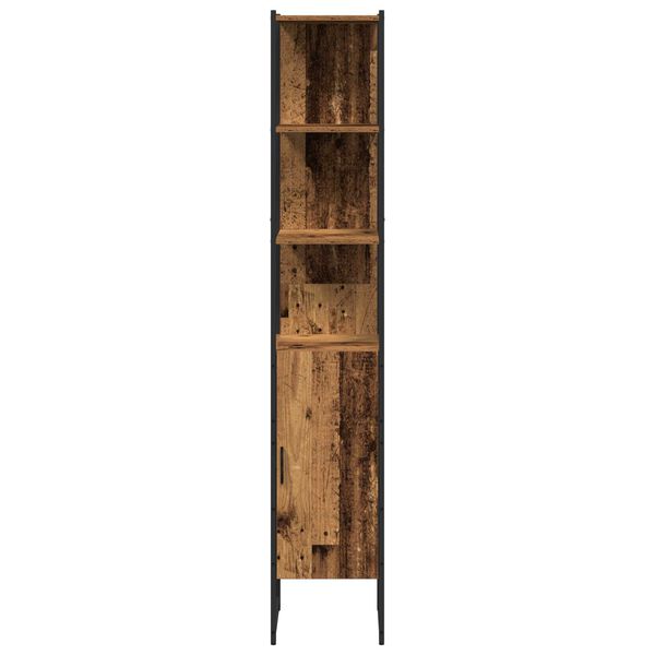 vidaXL Σετ Επίπλων Μπάνιου 3 pcs Παλαιό ξύλο 33 x 33 x 185.5 εκ