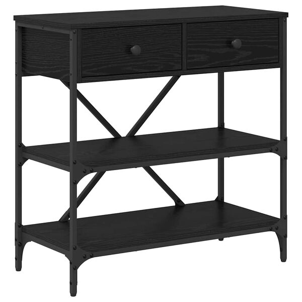 vidaXL &Tau;&rho;&alpha;&pi;έ&zeta;&iota; &kappa;&omicron;&nu;&sigma;ό&lambda;&alpha;&sigmaf; &mu;&epsilon; &sigma;&upsilon;&rho;&tau;ά&rho;&iota; &Mu;&alpha;ύ&rho;&eta; &Omicron;&xi;&upsilon;ά 100 x 34,5 x 75 &epsilon;&kappa;. &xi;ύ&lambda;&omicron;