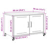 vidaXL Έπιπλο Τηλεόρασης Πράσινο Λαδί 68x39x43,5 εκ. από Ατσάλι