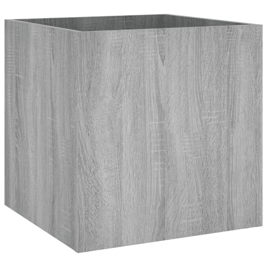 vidaXL Ζαρντινιέρα Γκρι sonoma 40 x 40 x 40 εκ. από Επεξεργασμένο Ξύλο