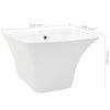 vidaXL Νιπτήρας Επιτοίχιος Λευκός 530 x 440 x 370 χιλ. Κεραμικός