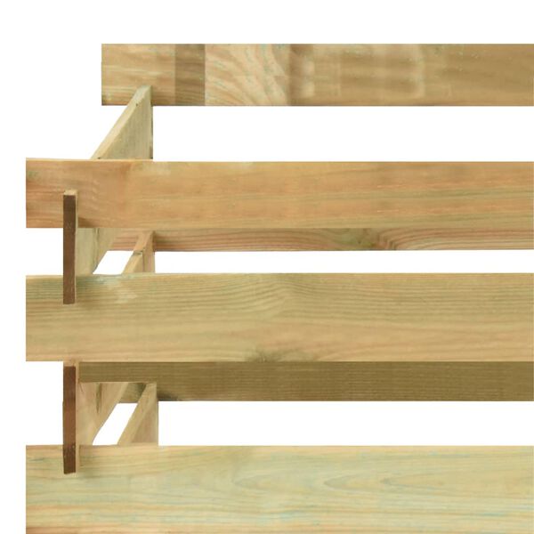 vidaXL Κομποστοποιητής με Σανίδες 100x100x80 εκ. Εμποτισμ. Ξύλο Πεύκου