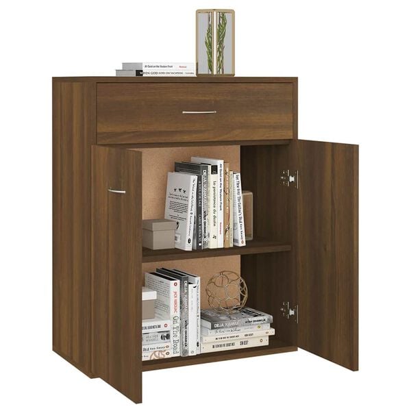 vidaXL Μπουφές Καφέ Δρυς 60x30x75 εκ. από Επεξεργασμένο Ξύλο