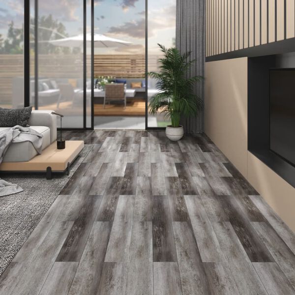 vidaXL Δάπεδο Αυτοκόλλητο Χρώμα Ριγέ Ξύλο 4,46 μ² / 3 χιλ. από PVC