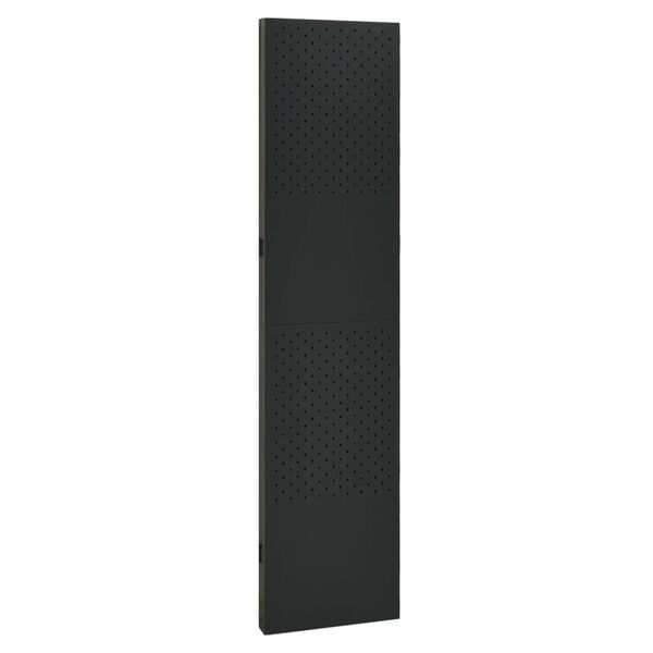 vidaXL Διαχωριστικό Δωματίου με 3 Πάνελ Μαύρο 120 x 180 εκ. από Ατσάλι