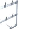 vidaXL Κρεμαστή Ραφιέρα Παπουτσιών Ασημί 66 x 13 x 139 εκ.