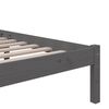 vidaXL Πλαίσιο Κρεβατιού Γκρι 150 x 200 εκ. Μασίφ Ξύλο King Size