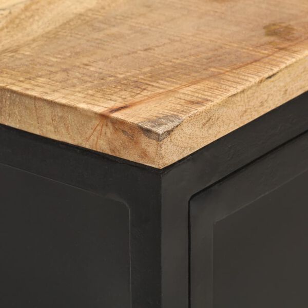 vidaXL Ντουλάπι 60 x 35 x 78 εκ. από Μασίφ Ακατέργαστο Ξύλο Μάνγκο