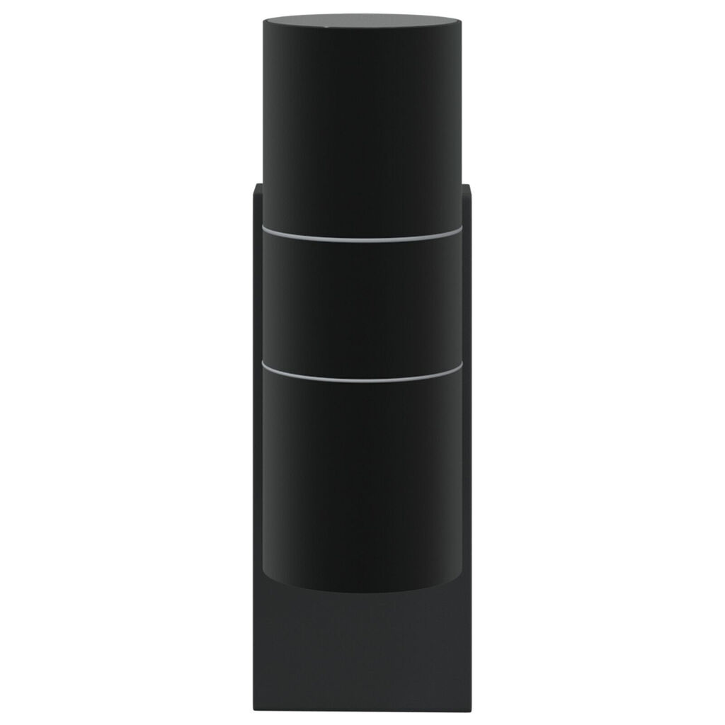vidaXL Εξωτερικά Φωτιστικά Τοίχου 2 pcs Μαύρο 7 x 10 x 22 εκ