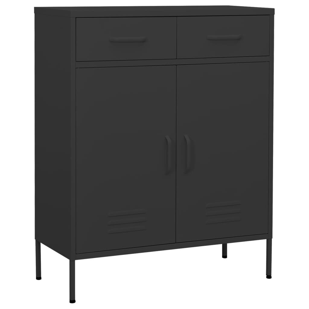 vidaXL Ντουλάπι Αποθήκευσης Ανθρακί 80 x 35 x 101,5 εκ. από Ατσάλι
