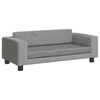vidaXL Καναπές Παιδικός με Υποπόδιο Αν. Γκρι 100x50x30 εκ. Βελούδινος