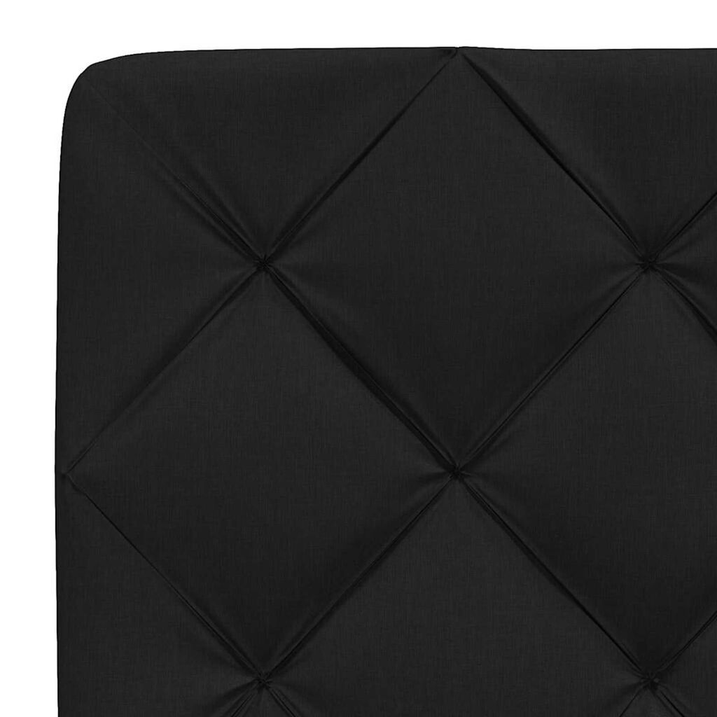vidaXL Σκελετός Κρεβατιού Χωρίς Στρώμα Μαύρο 160x200 εκ.Υφασμάτινο