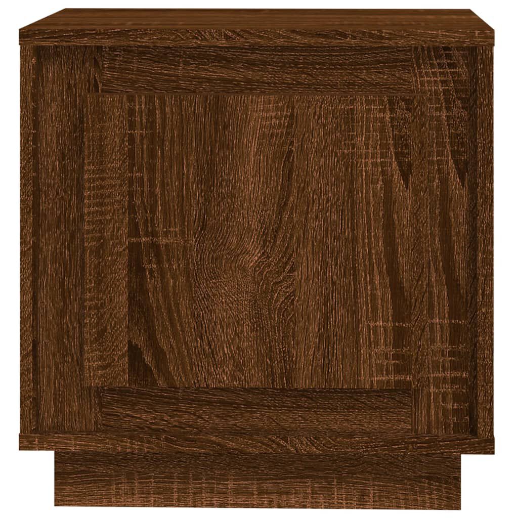 vidaXL Κομοδίνα 2 Τεμ. Καφέ Δρυς 44 x 35 x 45 εκ. Επεξεργασμένο Ξύλο
