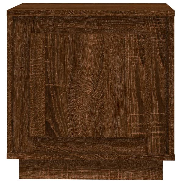 vidaXL Κομοδίνα 2 Τεμ. Καφέ Δρυς 44 x 35 x 45 εκ. Επεξεργασμένο Ξύλο