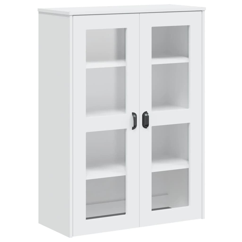 vidaXL Ντουλάπι Ψηλό VIKEN Λευκός 80x40x190 εκ. από Μασίφ Ξύλο Πεύκου