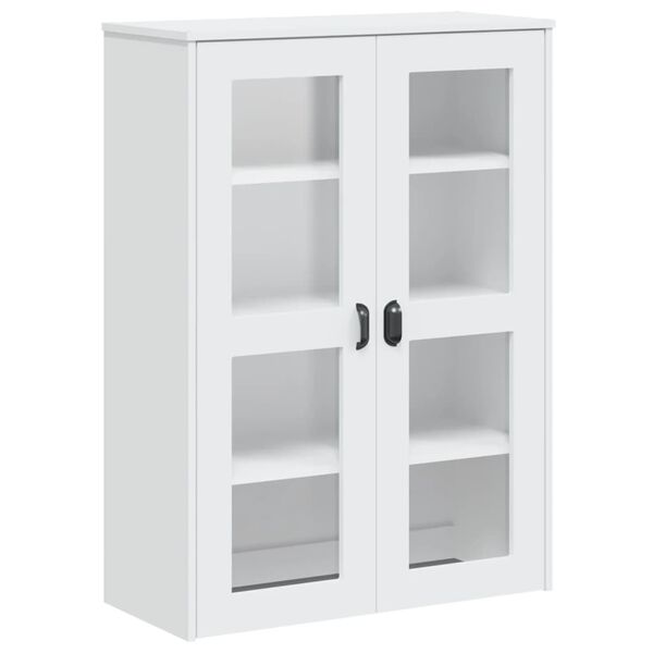 vidaXL Ντουλάπι Ψηλό VIKEN Λευκός 80x40x190 εκ. από Μασίφ Ξύλο Πεύκου