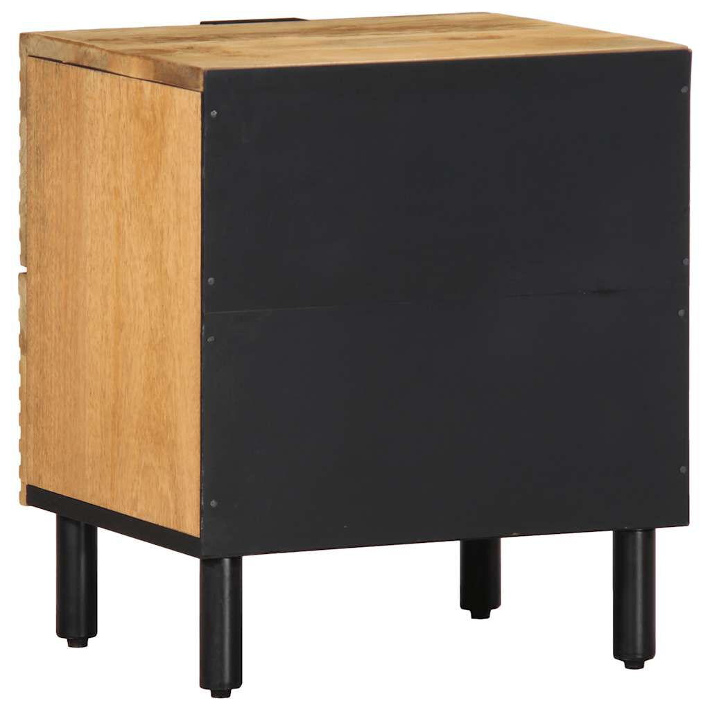 vidaXL Κομοδίνα 2 τεμάχια καφέ 40x33x46 cm από μασίφ ξύλο Mango